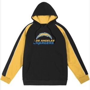 Los Angeles Chargers FOCO Size Medium Men’s drop tailed striped Hoodie